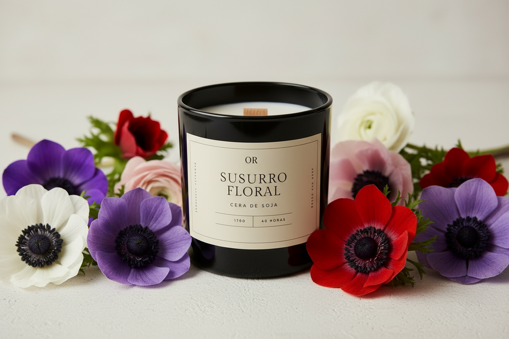 Susurro Flora: Vela Aromatica Jardin de Flores