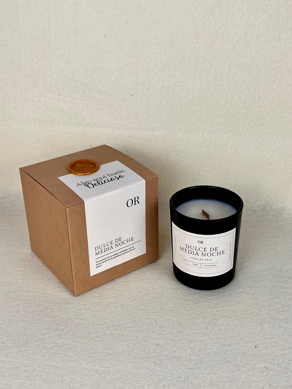 Dulce de Media Noche: Vela Aromatica de Galletas con Leche