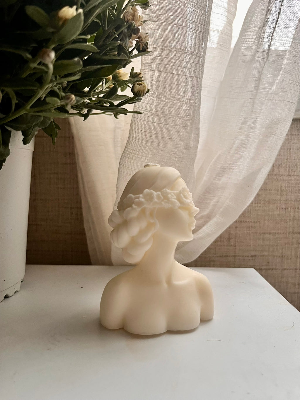 vela decorativa: busto chica