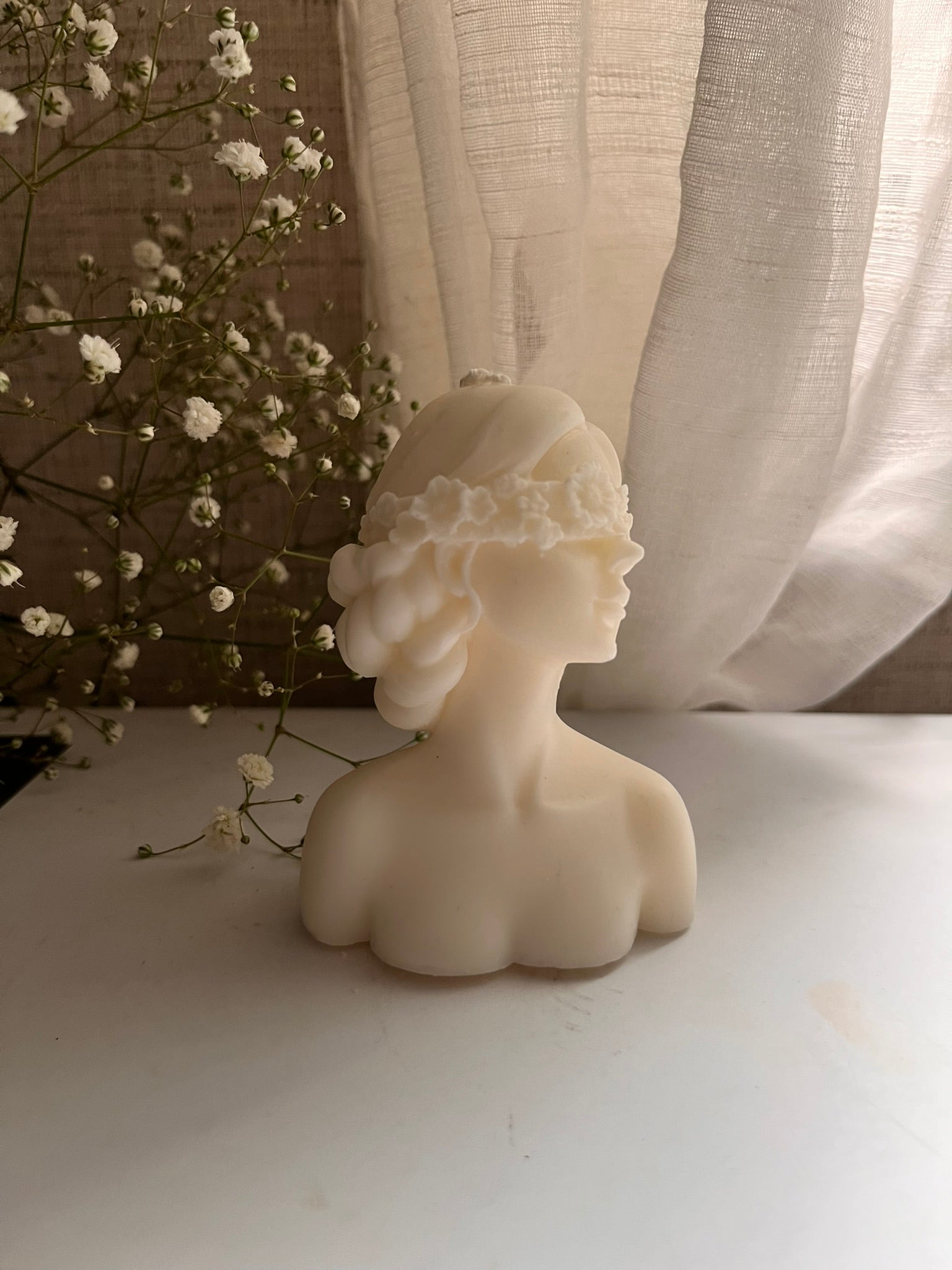vela decorativa: busto chica